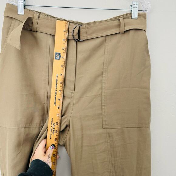 Nine West Khaki Cargo Dress Pants Women’s Size L - Picture 3 of 8